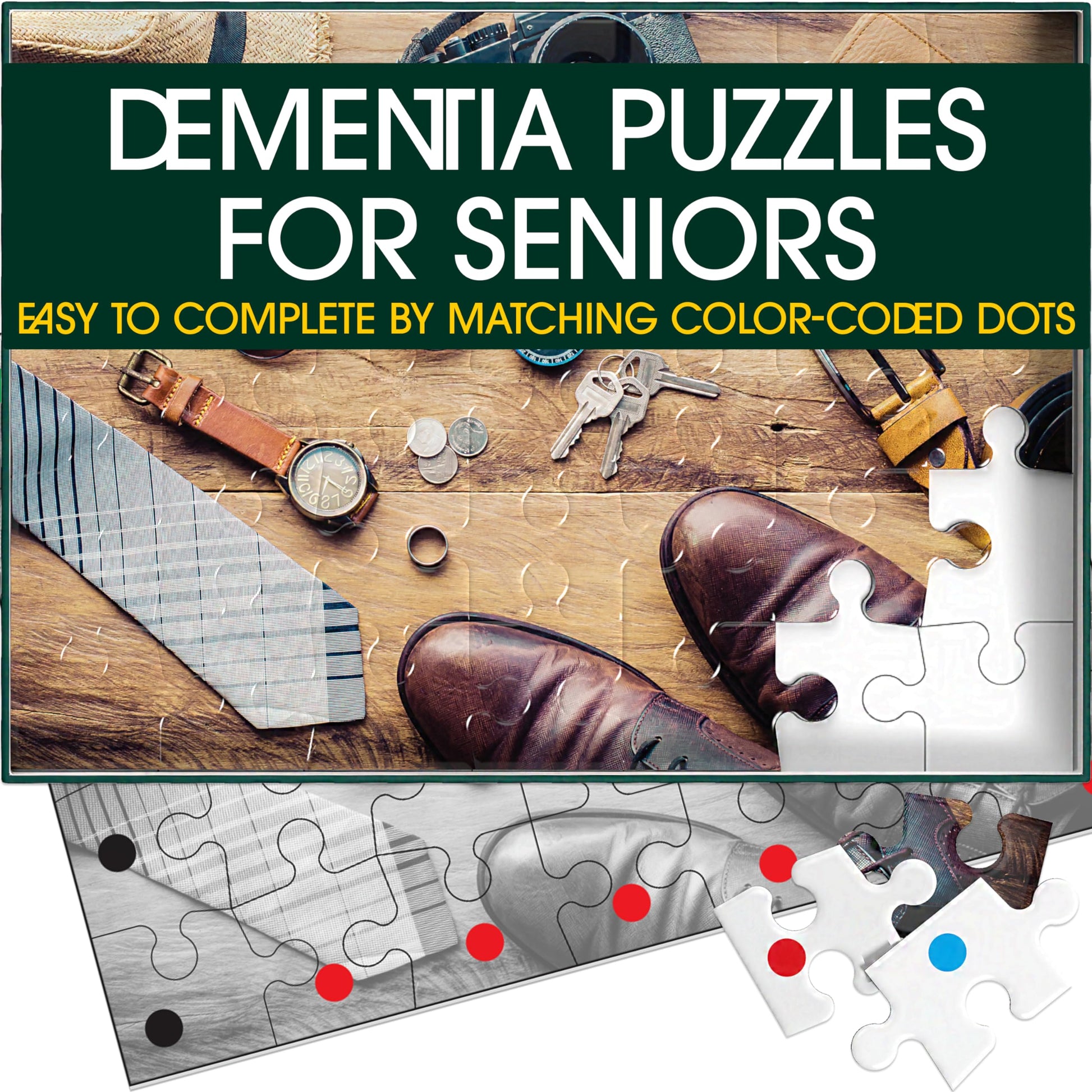 Keeping Busy Travel Dementia Puzzles Activities for Seniors | Alzheimer Products for Elderly Patients | Fun Memory Game Toy & Cognitive Brain