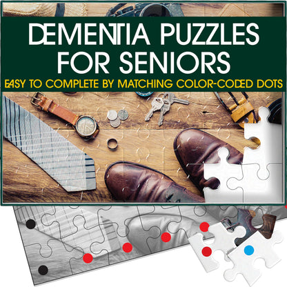 Keeping Busy Travel Dementia Puzzles Activities for Seniors | Alzheimer Products for Elderly Patients | Fun Memory Game Toy & Cognitive Brain