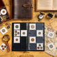 80 Pockets Collecting Album for 2x2 inches Coin Flip - Classic Large Capacity Collection Book Coin Holder for Stamps Medals Badges Black CS4308BK