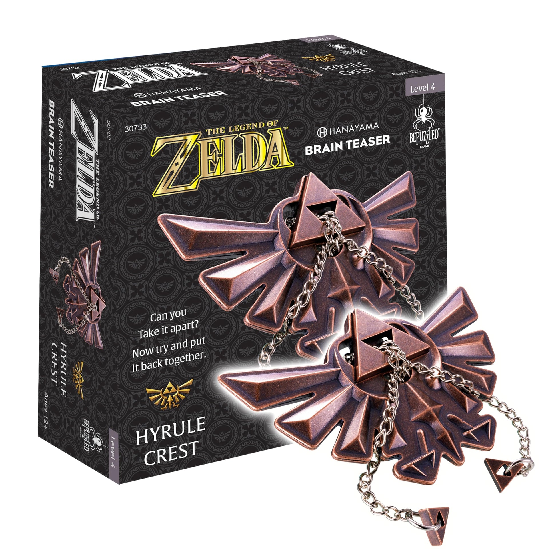 Legend of Zelda Hyrule Crest Hanayama Metal Brain Teaser, Level 4 Ages 12+