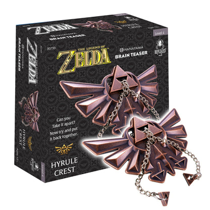 Legend of Zelda Hyrule Crest Hanayama Metal Brain Teaser, Level 4 Ages 12+