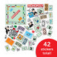Desert Cactus Monopoly Sticker Vinyl Decal Laptop Water Bottle Car Scrapbook Decorations Birthday Favor Party Supplies (2-2)