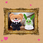 Fuggler Wedding Fuggs 9-Inch Plush 2-Pack by ZURU - Funny Ugly Monster Stuffed Animals with Human-Like Teeth & Tooth Ring, Collectible Plush for Kids