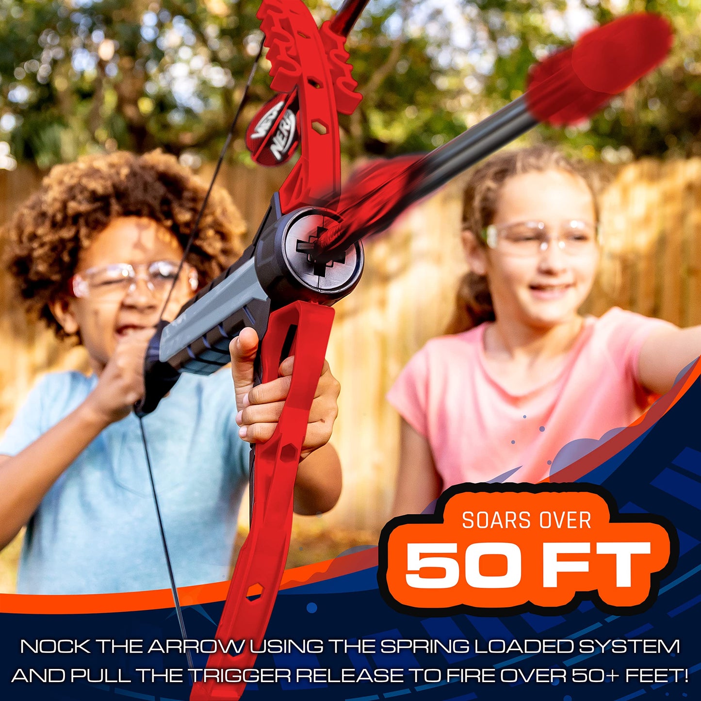 NERF Rip Rocket Kids Toy Bow + Arrow Set