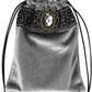 DOARLUO Altar Tarot Table Cloth - 25.6 x 25.6 Inch - Divination Wicca Velvet with Tarot Cards Bag Pouch (Grey(Silver lace))