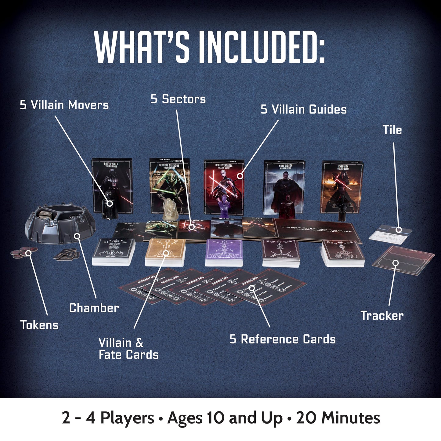 Ravensburger Star Wars Villainous - Power of The Dark Side Strategy Board Game - Join Darth Vader, Kylo Ren, and More in This Immersive Star Wars