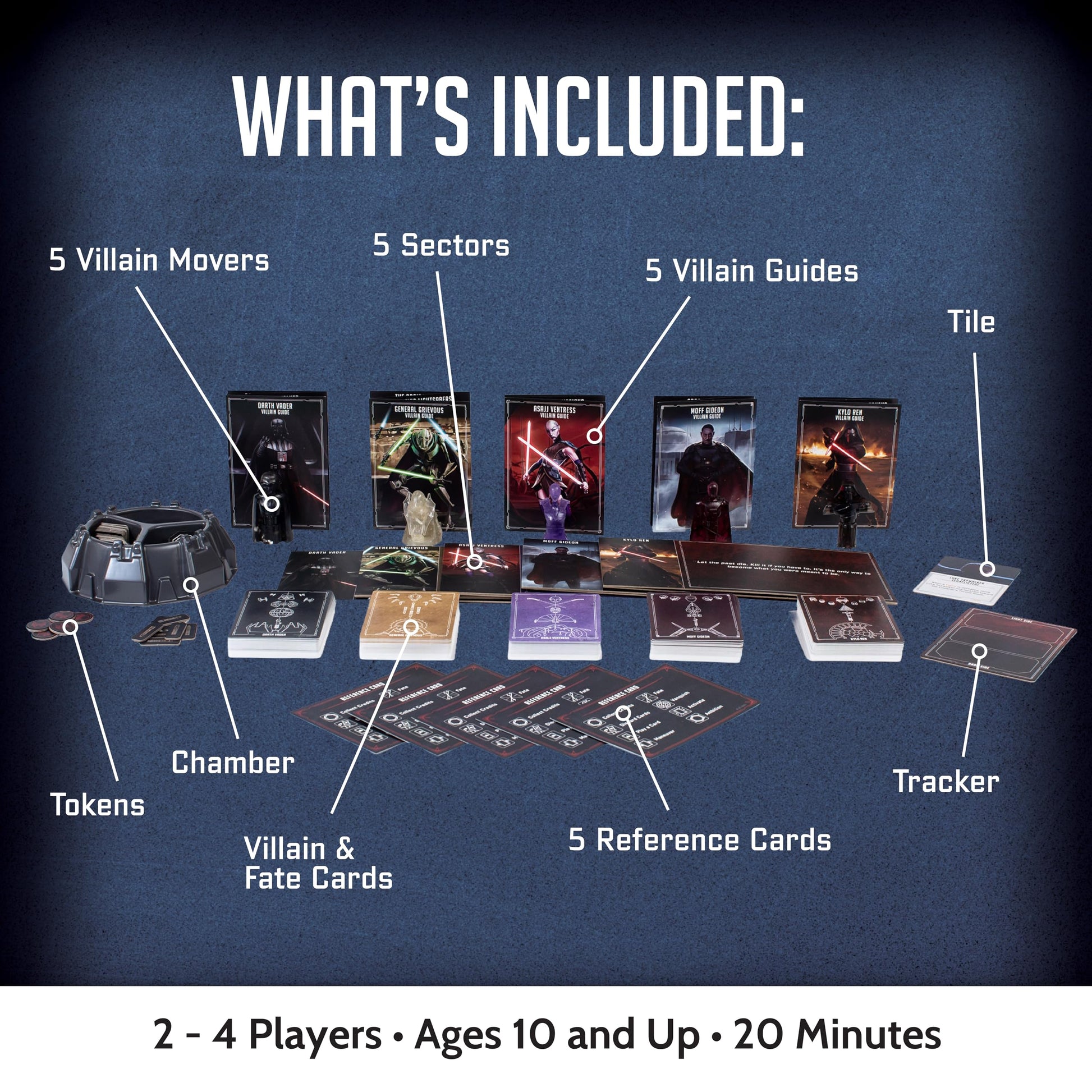 Ravensburger Star Wars Villainous - Power of The Dark Side Strategy Board Game - Join Darth Vader, Kylo Ren, and More in This Immersive Star Wars