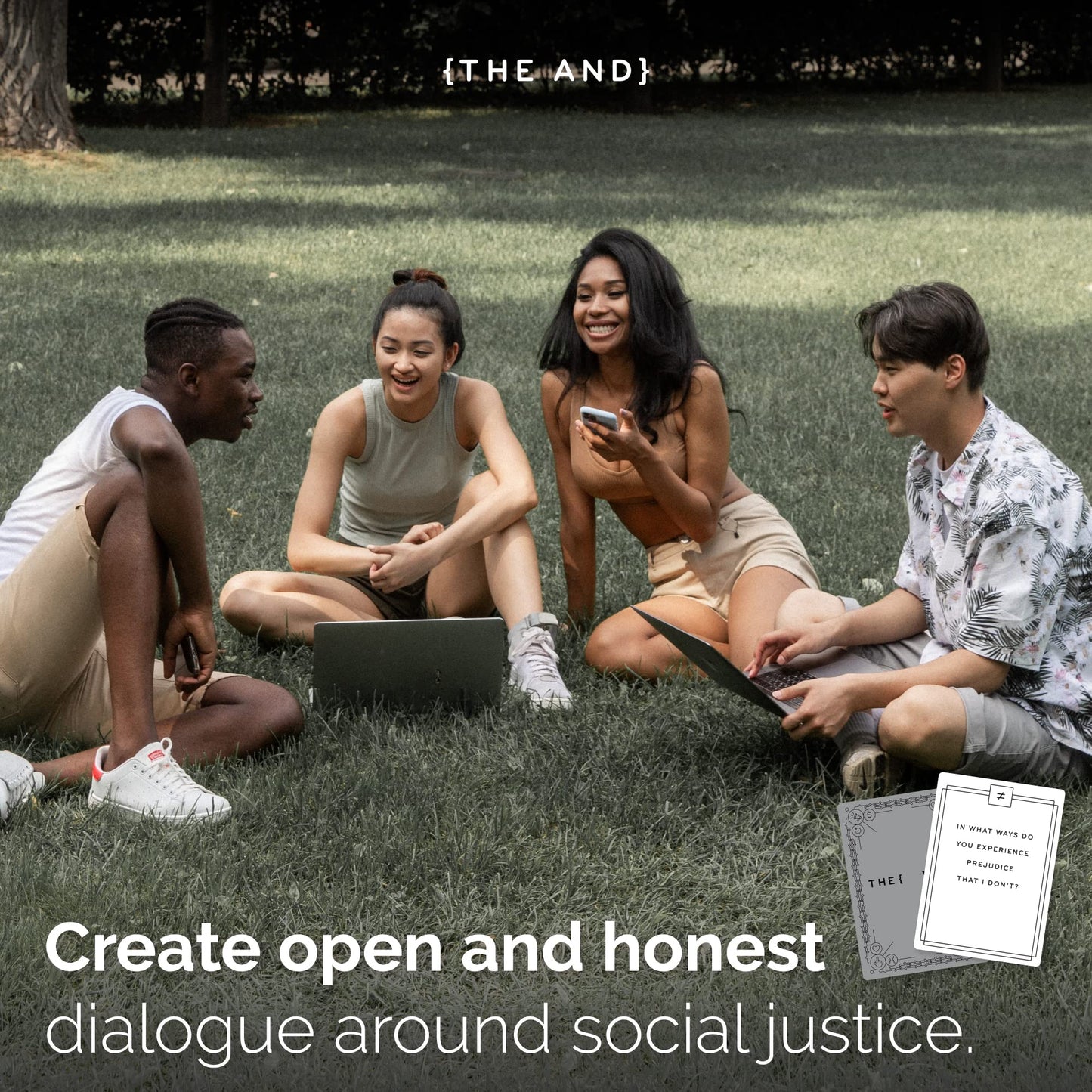 {THE AND} On Racism Edition - 199 Critical Thinking Discussion Cards Around Social Justice, Racial Equity, & Prejudice - Create Open and Honest