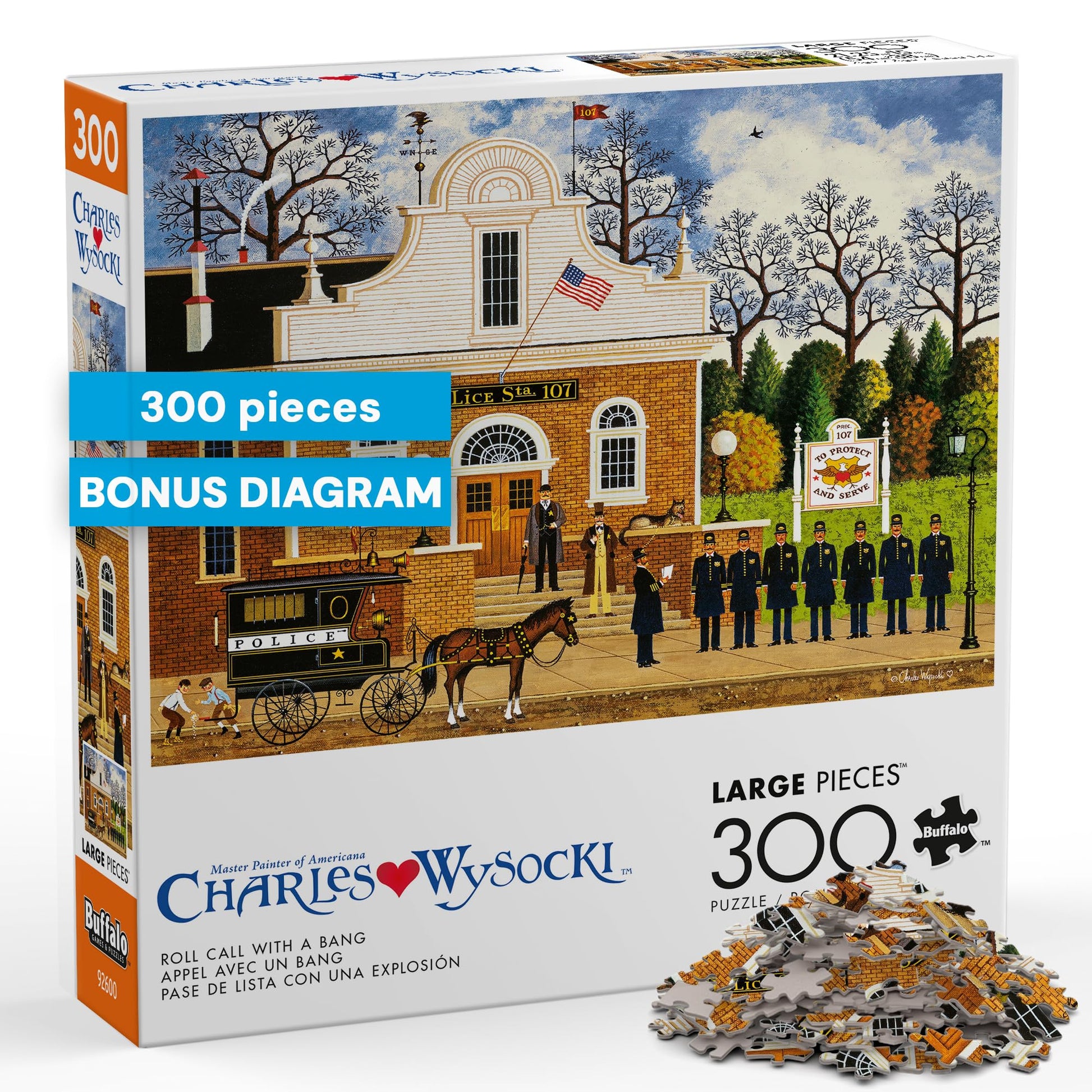 Buffalo Games - Charles Wysocki - Roll Call with a Bang - 300 Piece Puzzle