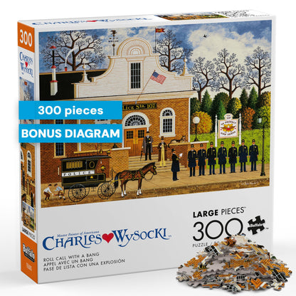 Buffalo Games - Charles Wysocki - Roll Call with a Bang - 300 Piece Puzzle