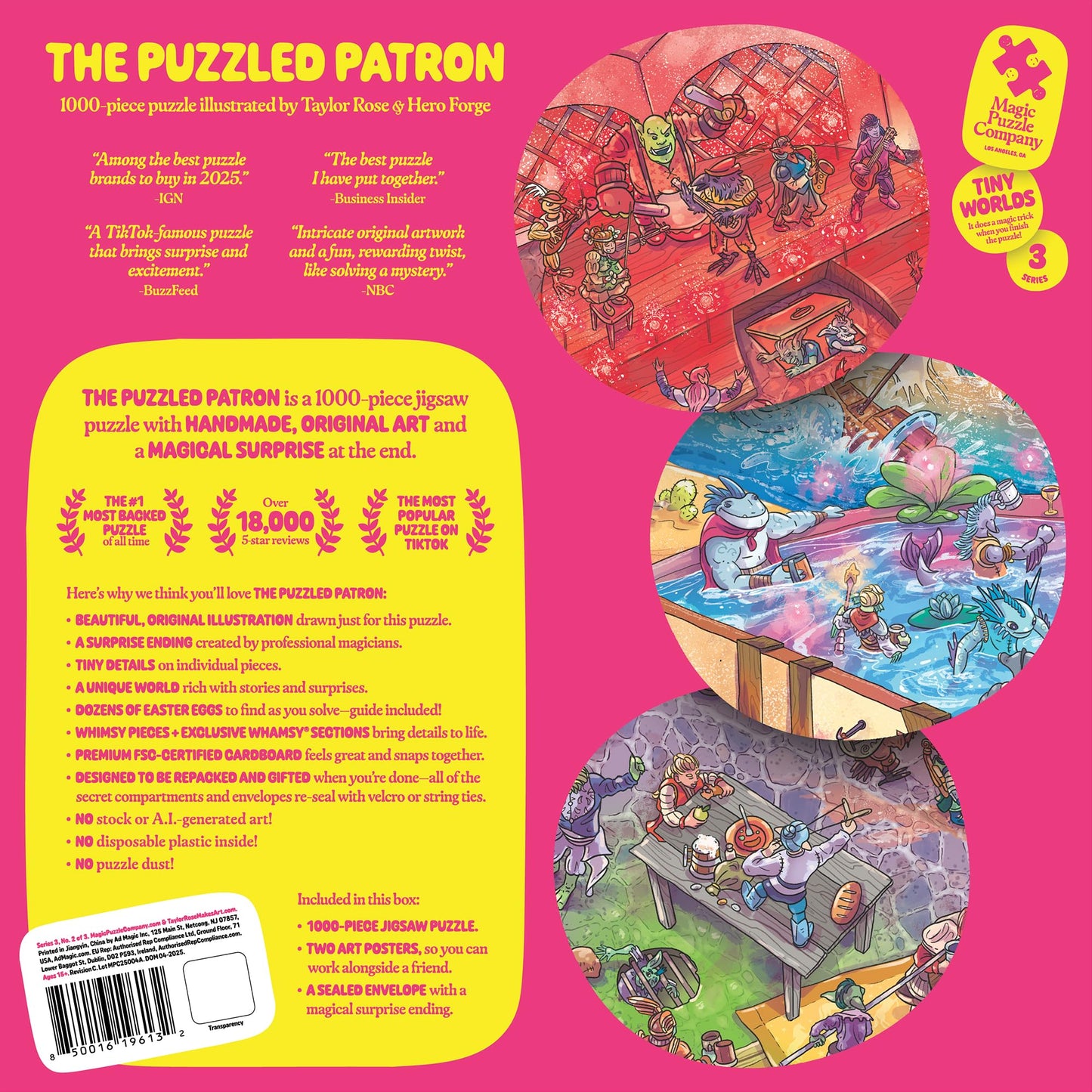 The Puzzled Patron • 1000-Piece Puzzle by Magic Puzzle Company • Series 3