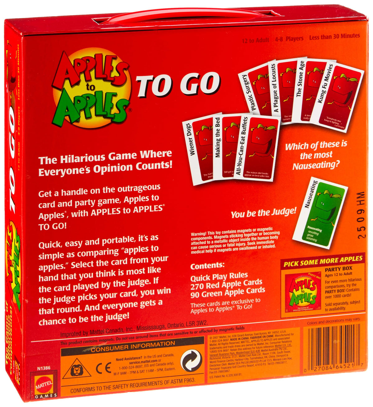 Mattel Games Apples to Apples - On The Go