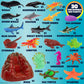 Ocean Animal Toy Figures Set (30PCS)- Marine Life Sea Creatures Playset with Sharks, Dolphins, Turtles, Crabs & More- Kids Educational Toys, Bath