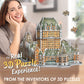 Wrebbit3D Château Frontenac 3D Puzzle | 865 Jigsaw Puzzle Pieces | Castles and Cathedrals Collection