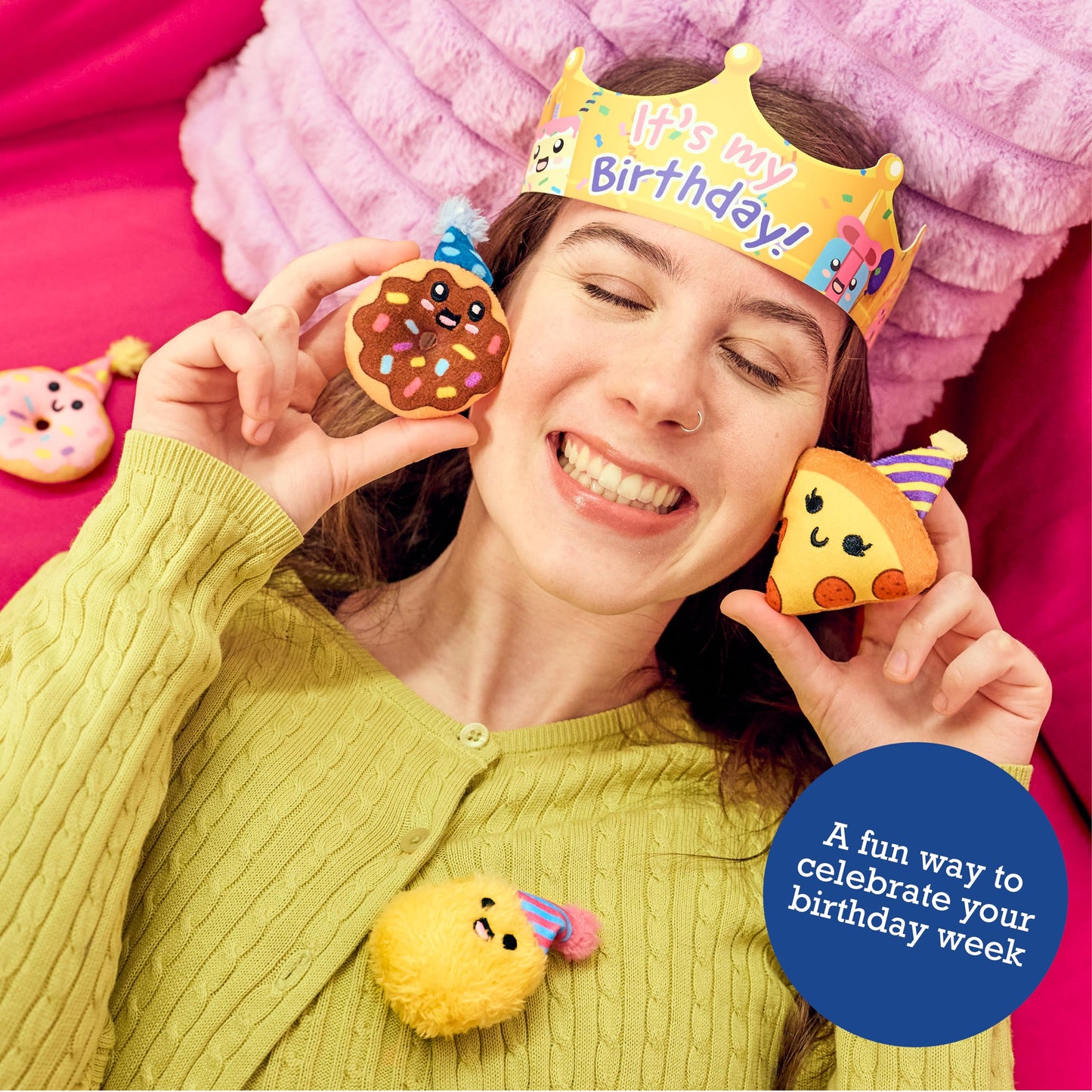 Emotional Support Pals Birthday Countdown Calendar by Relatable - Cuddly Stuffed Animals, Squishy Toys and Plushies, Great Birthday Gift for Loved