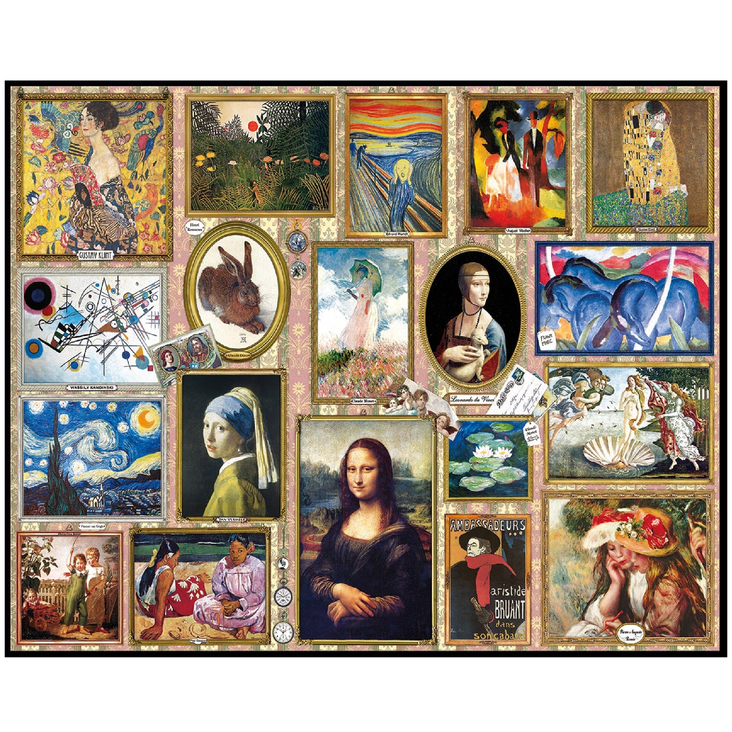 White Mountain 1000 Piece Jigsaw Puzzle Famous Art, Great Paintings