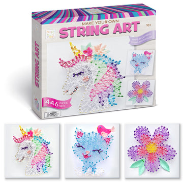 Hapinest String Art Craft Kit for Kids Ages 10-12 and Up, 3D String Art Kit Crafts for Teens, Birthday Gifts for Tween Girls Ages 10 11 12 Years Old
