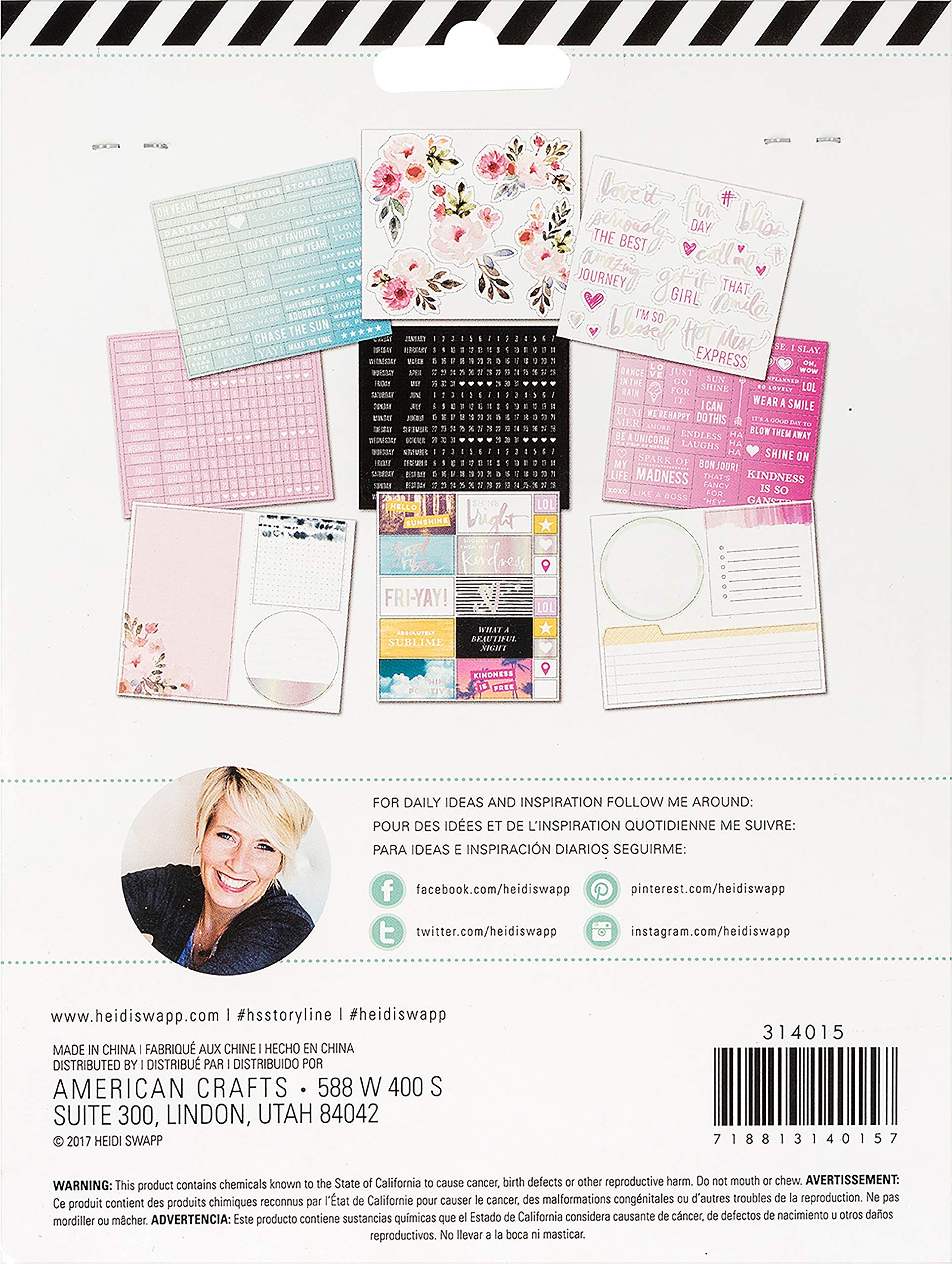 Heidi Swapp 314015 Storyline-Journaling Sticker Kit-Girl Power (1120 Piece), Multicolor