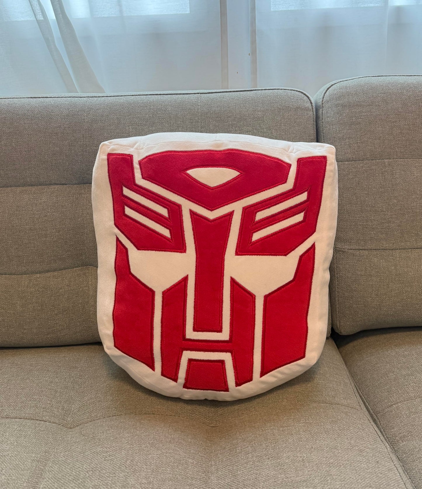 Symbiote Studios Transformers - Autobot Logo Plush Cushion - Officially Licensed Product, Soft and Cuddly Collectible for Fans and Collectors - Ideal