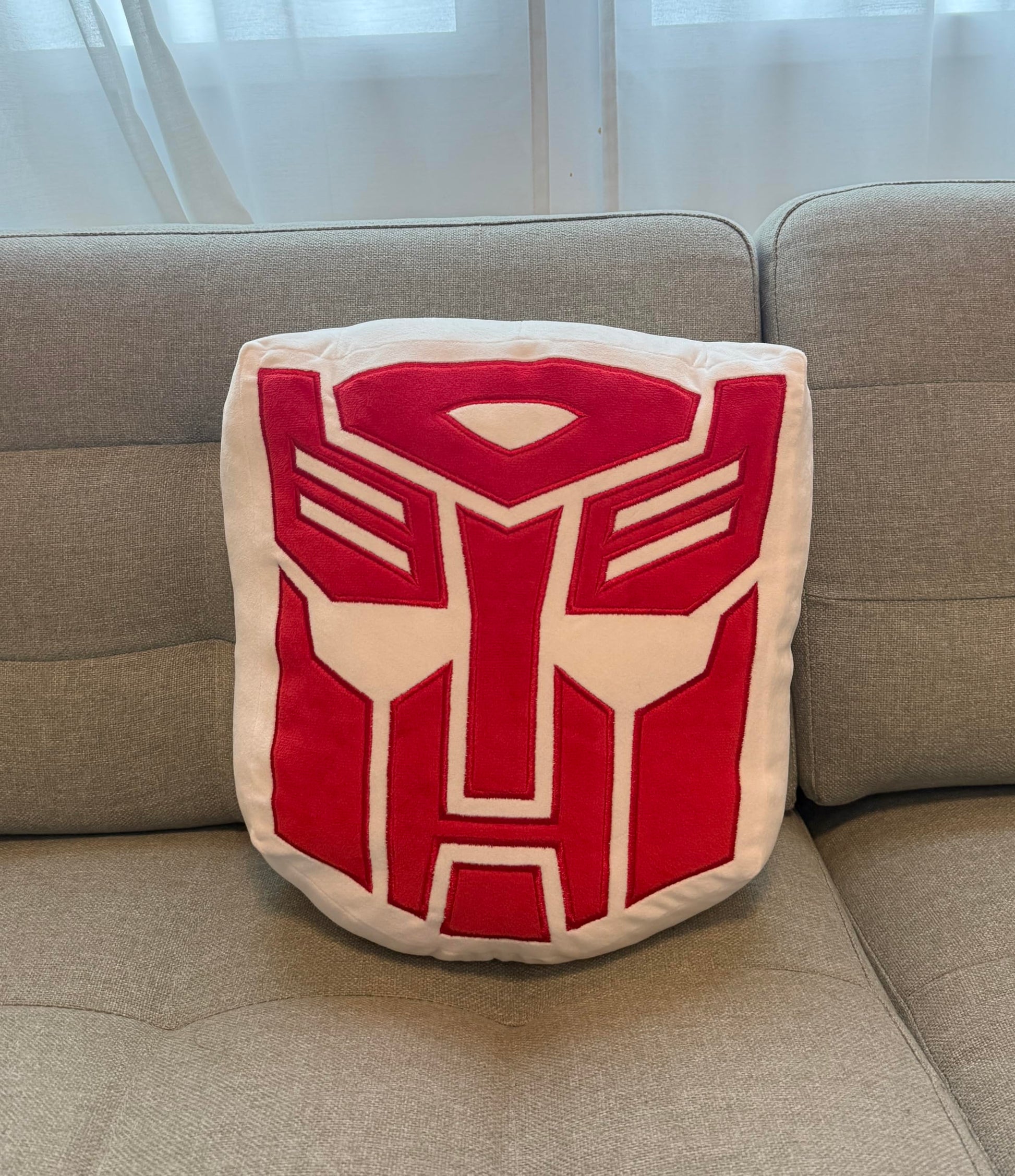 Symbiote Studios Transformers - Autobot Logo Plush Cushion - Officially Licensed Product, Soft and Cuddly Collectible for Fans and Collectors - Ideal