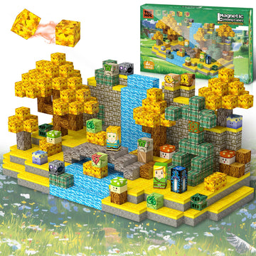 Magnetic Building Blocks for BOTW Fans, Koroks Magnet Cubes Blocks for Kids 5-7, STEM Building Game Sensory Outdoor Toys Christmas Birthday Gift