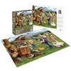 Little Helpers 750 Piece Jigsaw Puzzle for Adults by Sharon Steele - 27x20 Inch Whimsical Country Farm Scene from KI Puzzles - Challenging, Hard