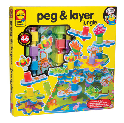 ALEX Toys Little Hands Peg and Layer Jungle