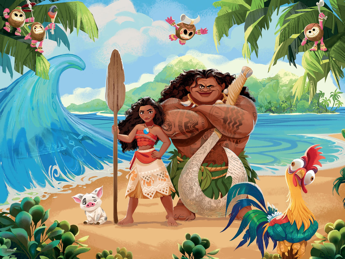 Ceaco - Disney Moana and Maui Scenic - 300 Piece Jigsaw Puzzle for Adults