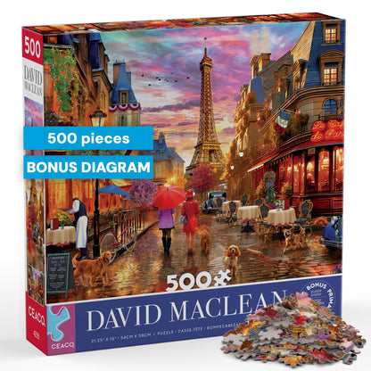 Ceaco - Paris in the Rain - 500 Piece Jigsaw Puzzle for Adults