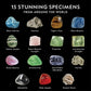 National Geographic Rock Collection Box with 15 Gemstones and Crystals