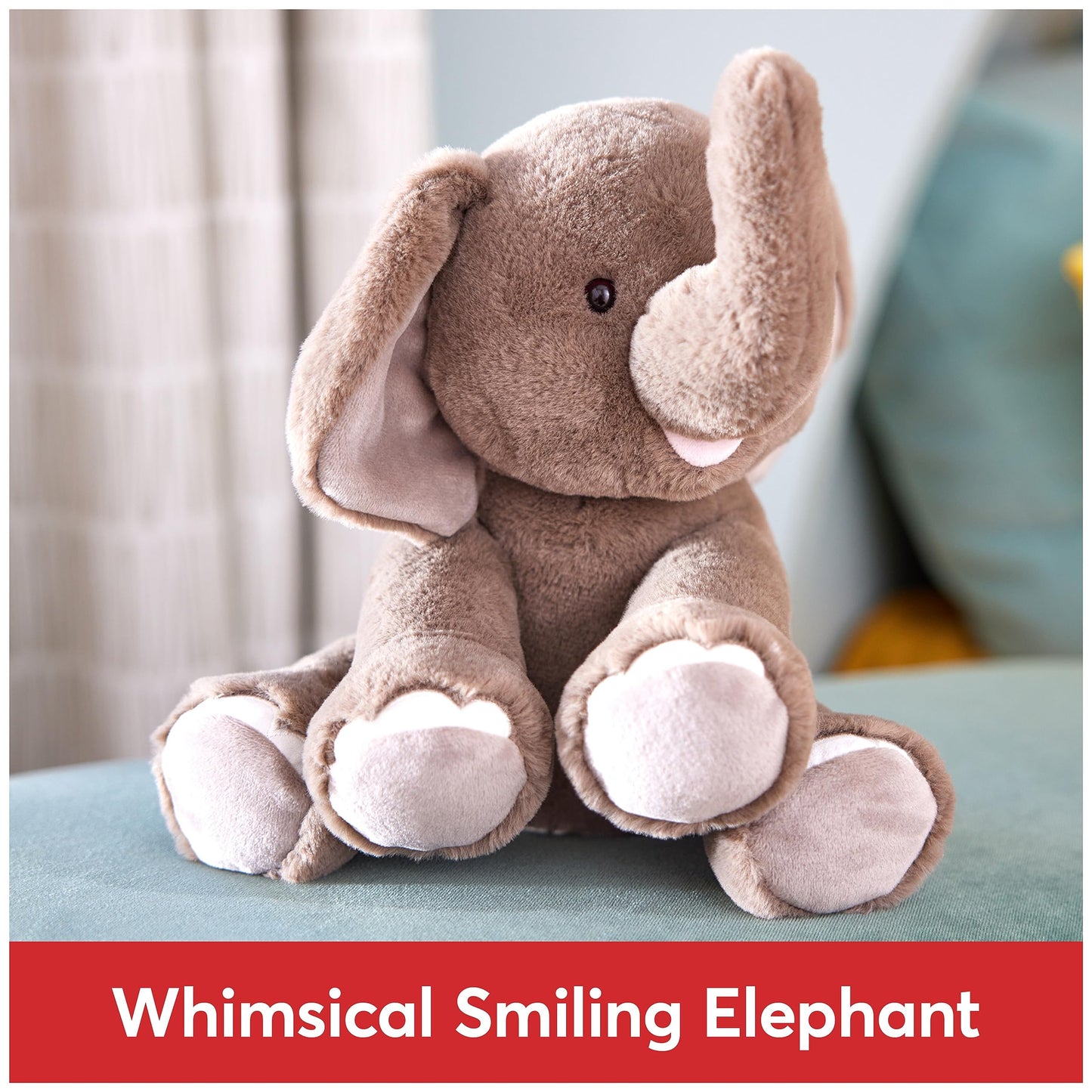 GUND Chai 10-Inch Elephant Stuffed Animal Sensory Toy, Ages 0+