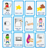 My Toilet Routine Cards 12 PECS Flashcards for Visual aid Special Ed, Speech Delay Non Verbal Children and Adults with Autism or Special Needs