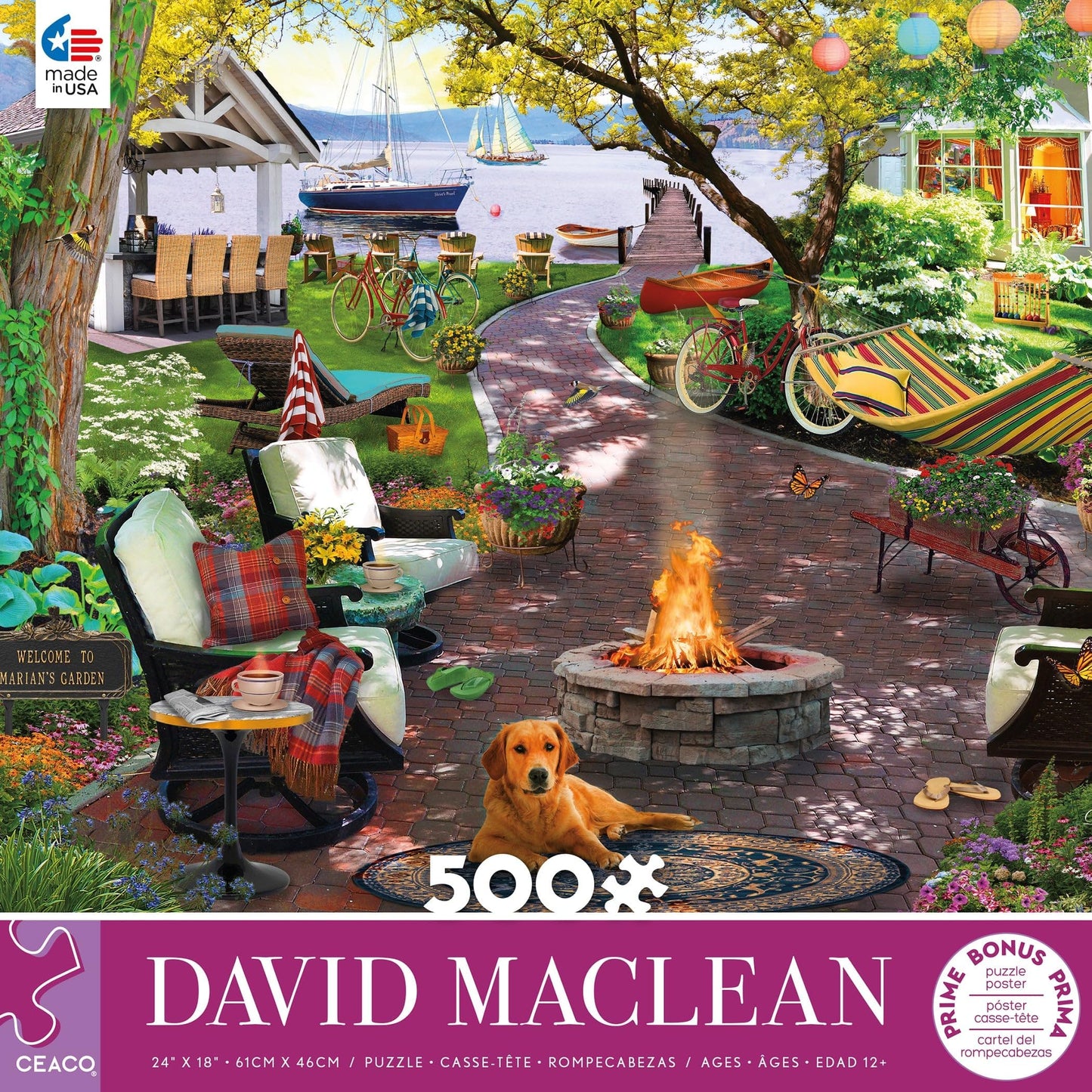 Ceaco - Marian's Garden - 500 Piece Jigsaw Puzzle for Adults