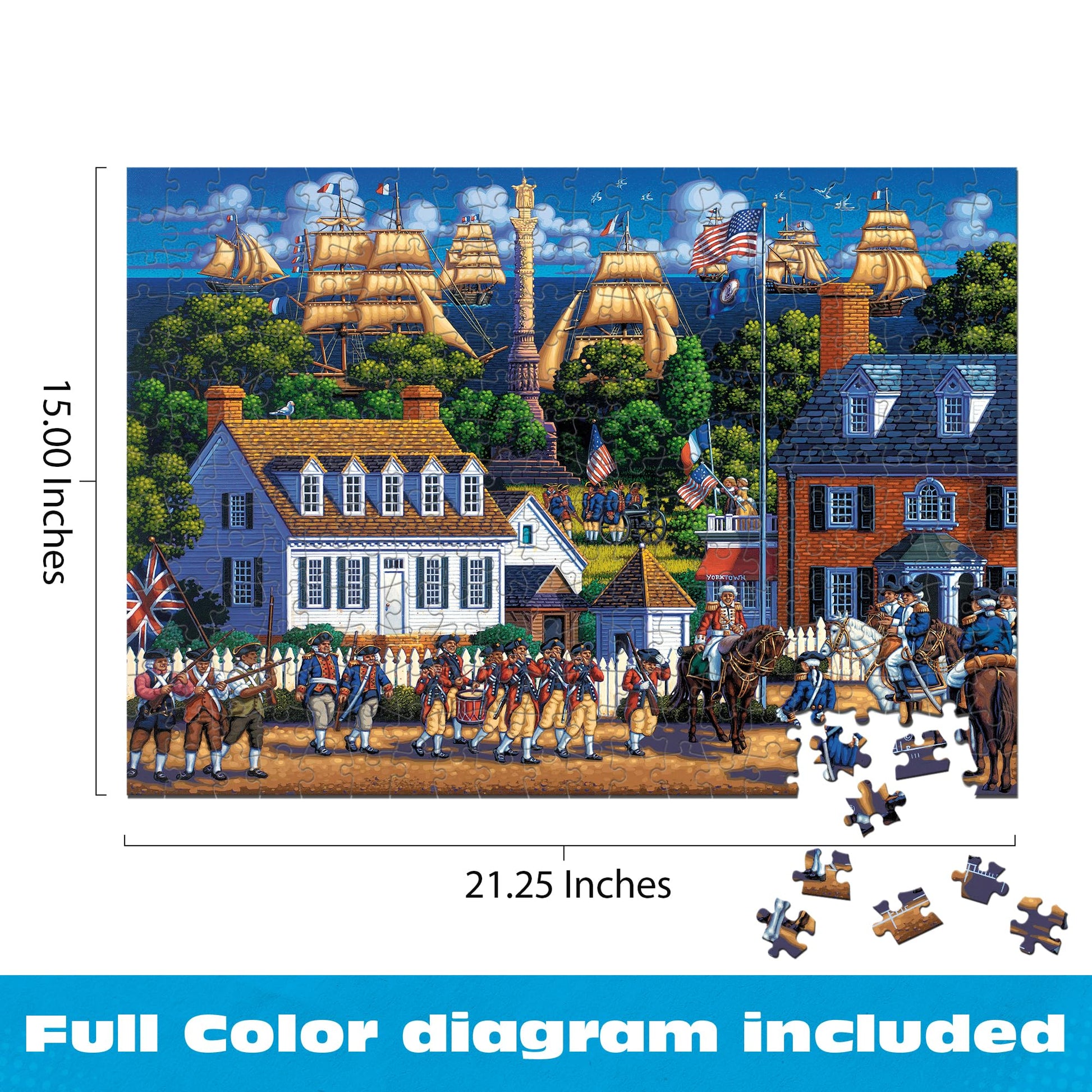 Buffalo Games - Eric Dowdle - Victory at Yorktown - 300 Large Piece Puzzle