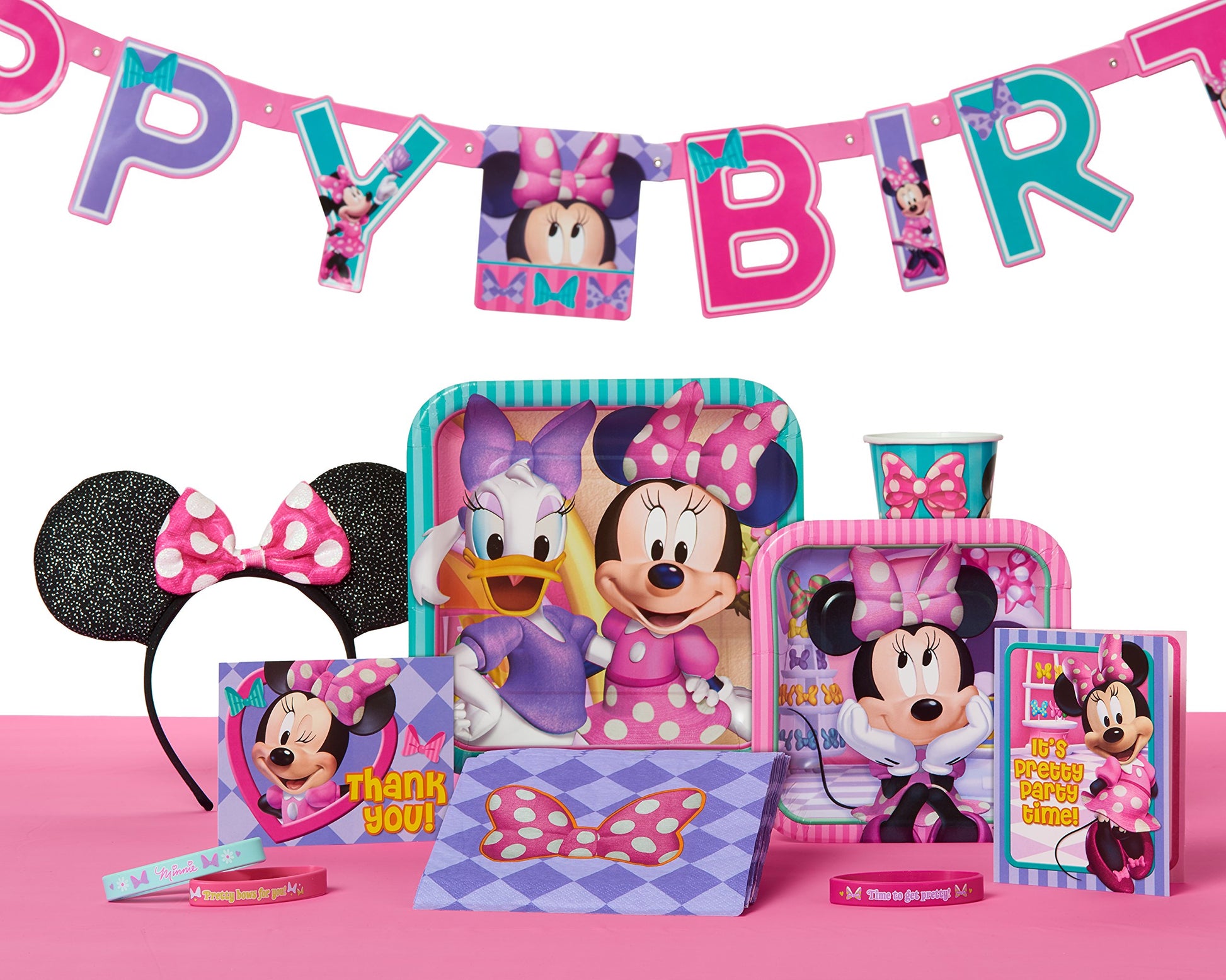 American Greetings Minnie Mouse Party Supplies, Paper Lunch Napkins, 16-Count