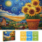 Puzzles for Adults 500 Pieces, Sunflower Puzzle Jigsaw Puzzles 500 Pieces - Starry Sunflower, Impossible Starry Night Puzzle, Finished Size 20.47 *