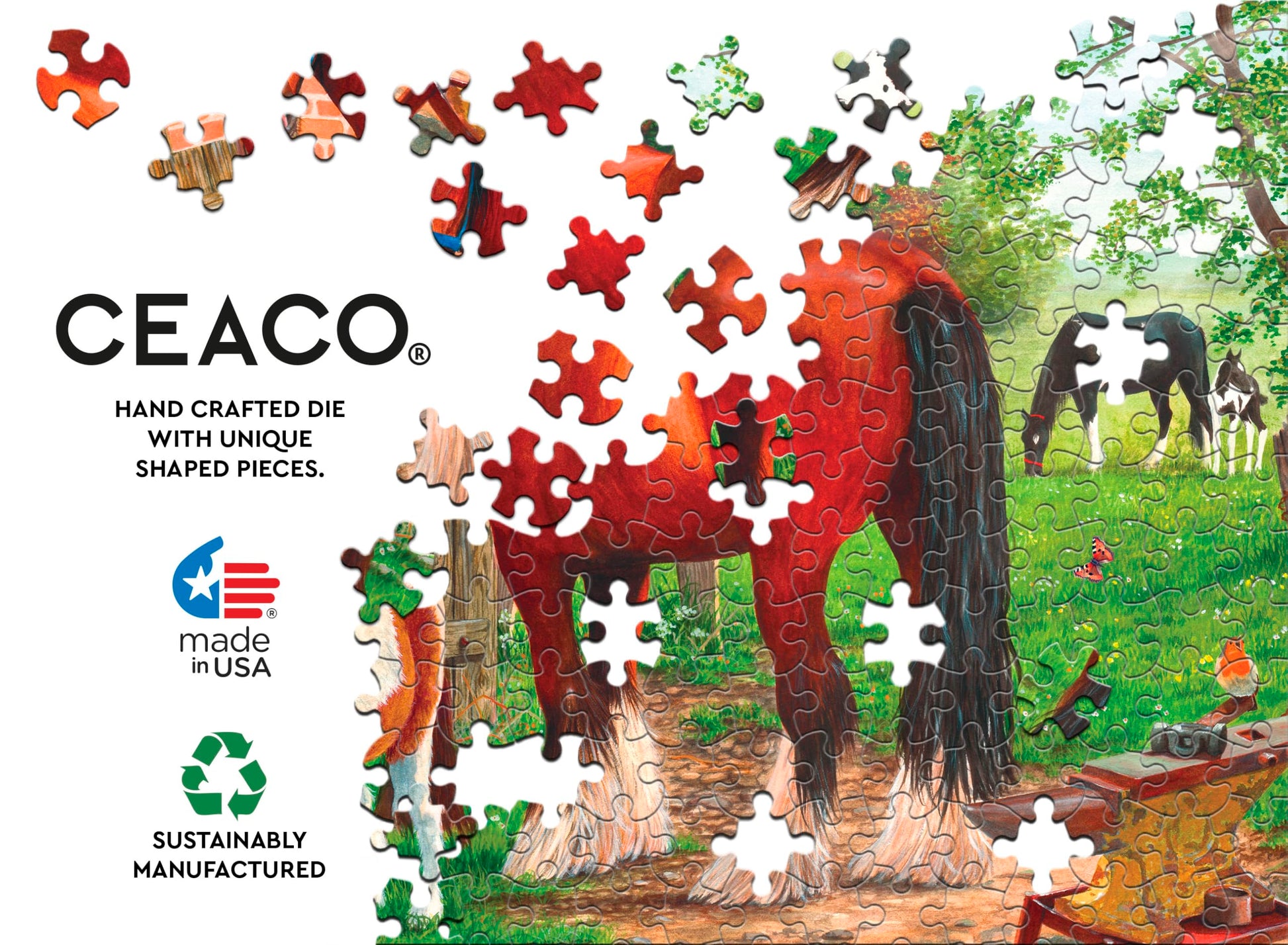 Ceaco - Horse Buddies - 1000 Piece Jigsaw Puzzle for Adults