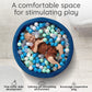 Fulton & Ivy Premium Baby and Toddler Ball Pit (35"x11.8") | Easy to Clean Memory Foam Ball Pit Made with Non-Toxic Materials | Durable Ball Pits