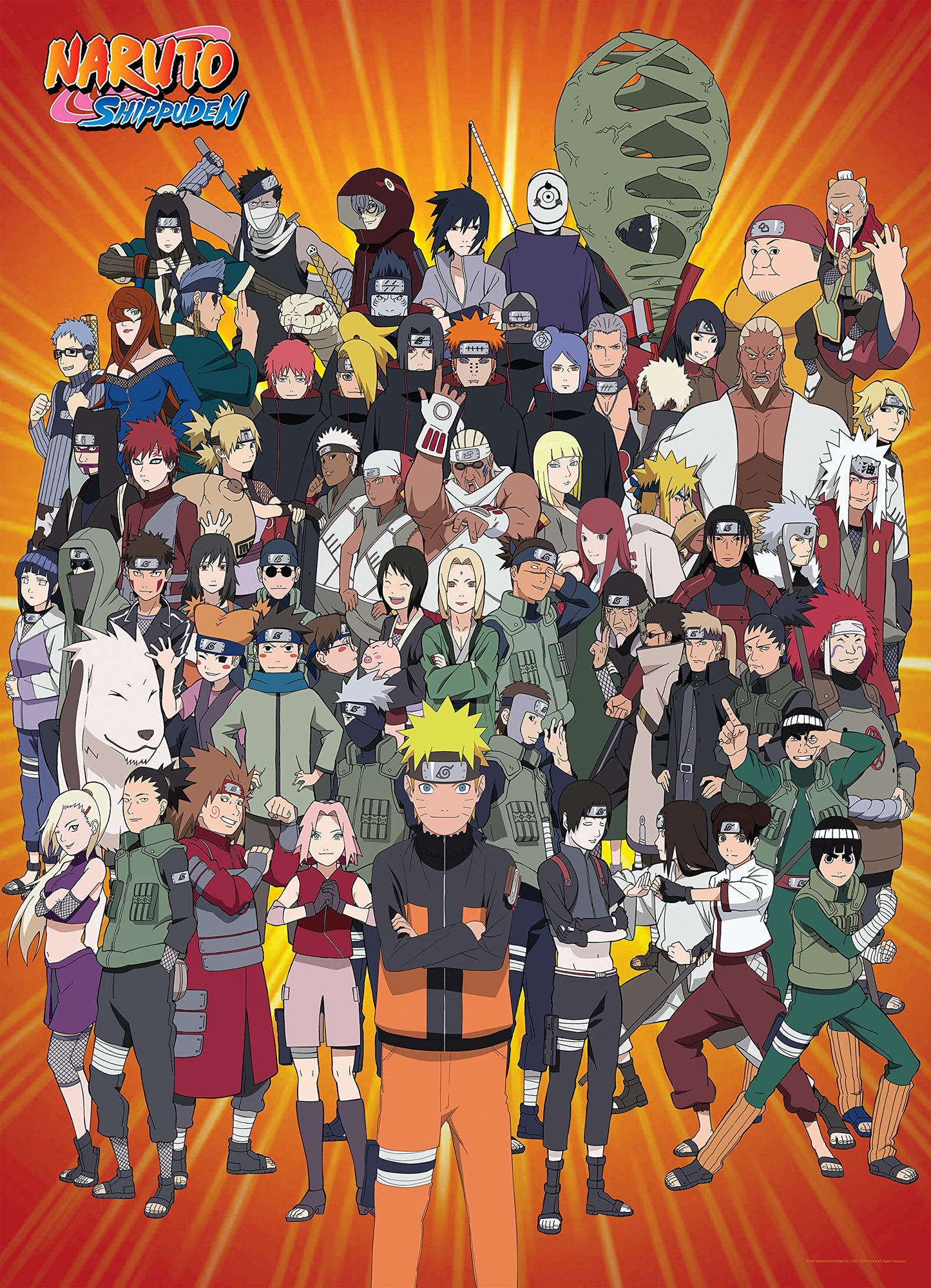USAOPOLY Naruto “Never Forget Your Friends” 1000 Piece Jigsaw Puzzle | Collectible Puzzle Featuring Artwork of Naruto Uzumaki & Characters from