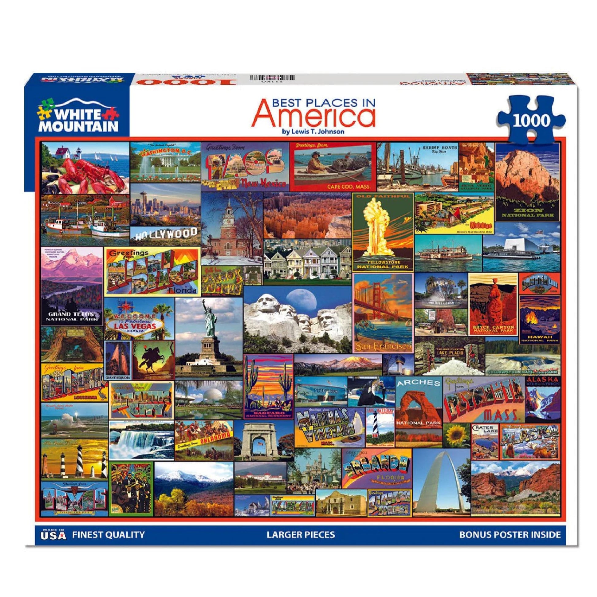 White Mountain 1000 Piece Jigsaw Puzzle, Best Places in America