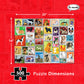 Re-marks Dog Postage-Stamp Collage Puzzle, 500-Piece Puzzle for All Ages