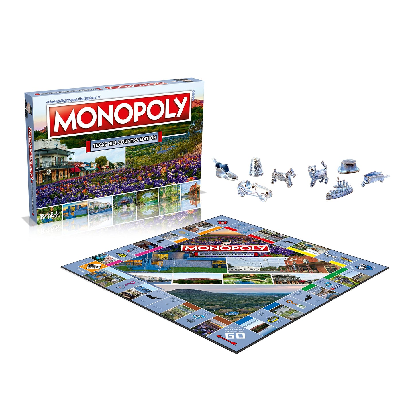 Monopoly Board Game Texas Hill Country Edition: 2-6 Players Family Board Games for Kids and Adults, Board Games for Kids 8 and up, for Kids