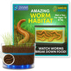 ES EVVIVA SCIENCES Worm Habitat Kit - Transparent Ecosystem Learning Container for Worm Observation and Soil Layer Studies - Composting Science