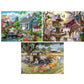 Bits and Pieces 3 Jigsaw Puzzle Set - 100 Piece Puzzles for Adults - Seasonal Fun Set of 3-15" x 19" Jigsaw Puzzles - Farm Animals Winter - Random Die