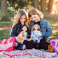 THE QUEEN'S TREASURES Purple Baby-Doll Backpack Carrier and Doll-Size Sleeping Bag, Compatible for use with 15 and 18 Inch American Girl