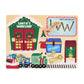 Mud Pie Kids Christmas Busy Board, Santa Workshop, 8 3/4" x 11 3/4"