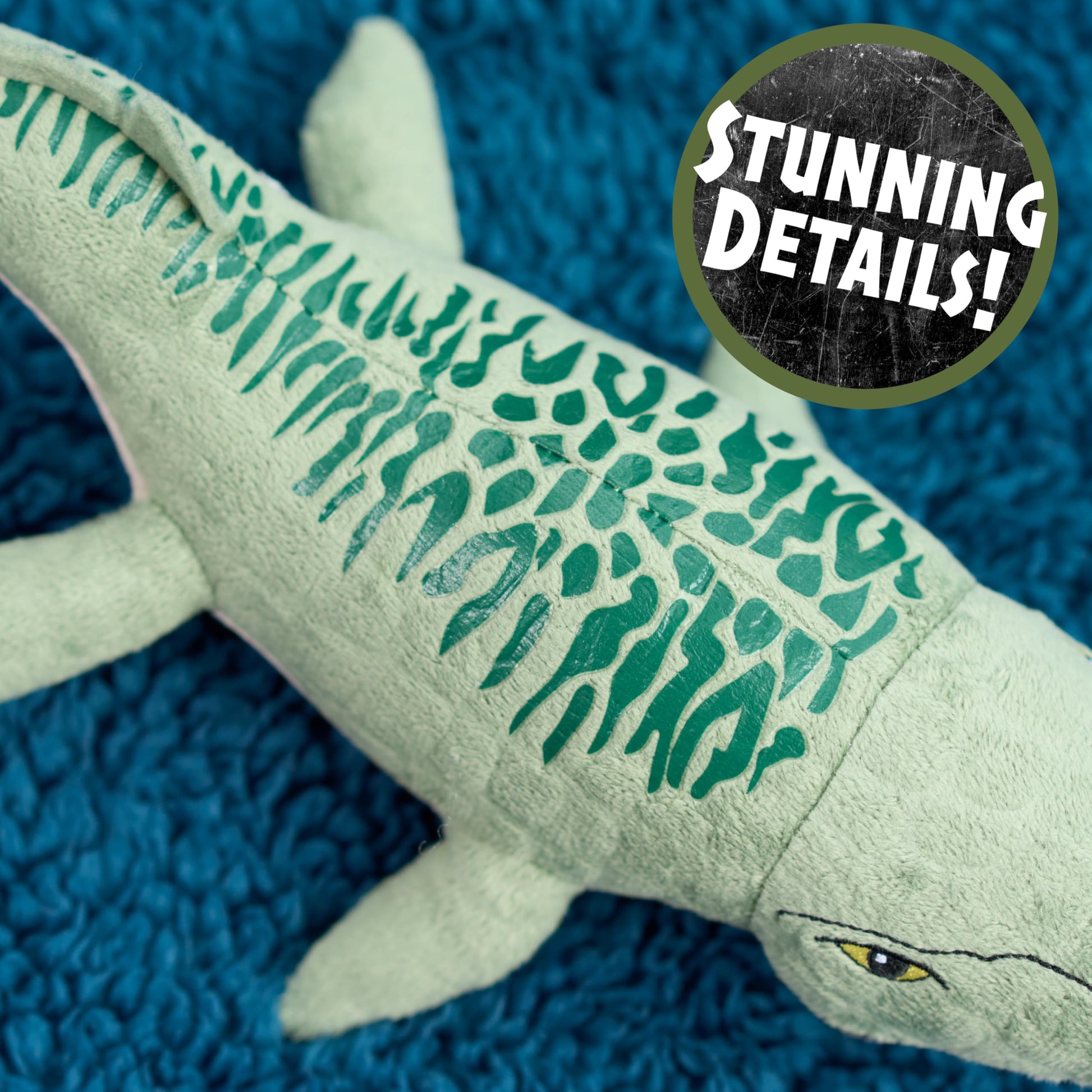 JURASSIC WORLD Rebirth Small Plush Mosasaurus Dinosaur Stuffed Animal