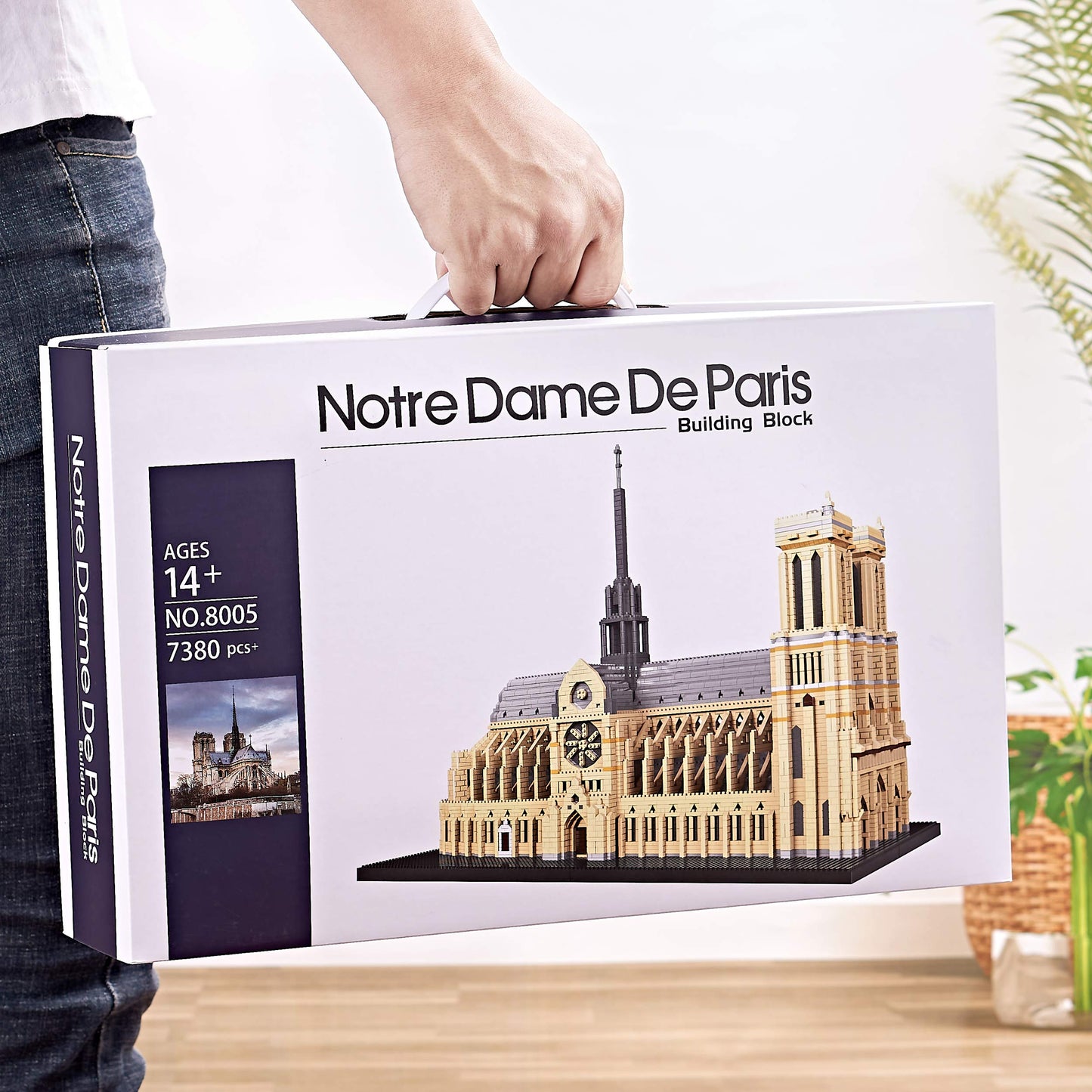 DOLBLOCK Notre Dame De Paris World Famous Micro Building Blocks Collection Model Architecture Sets for Adults 7380 PCS, Ideas DIY Mini Bricks Toy