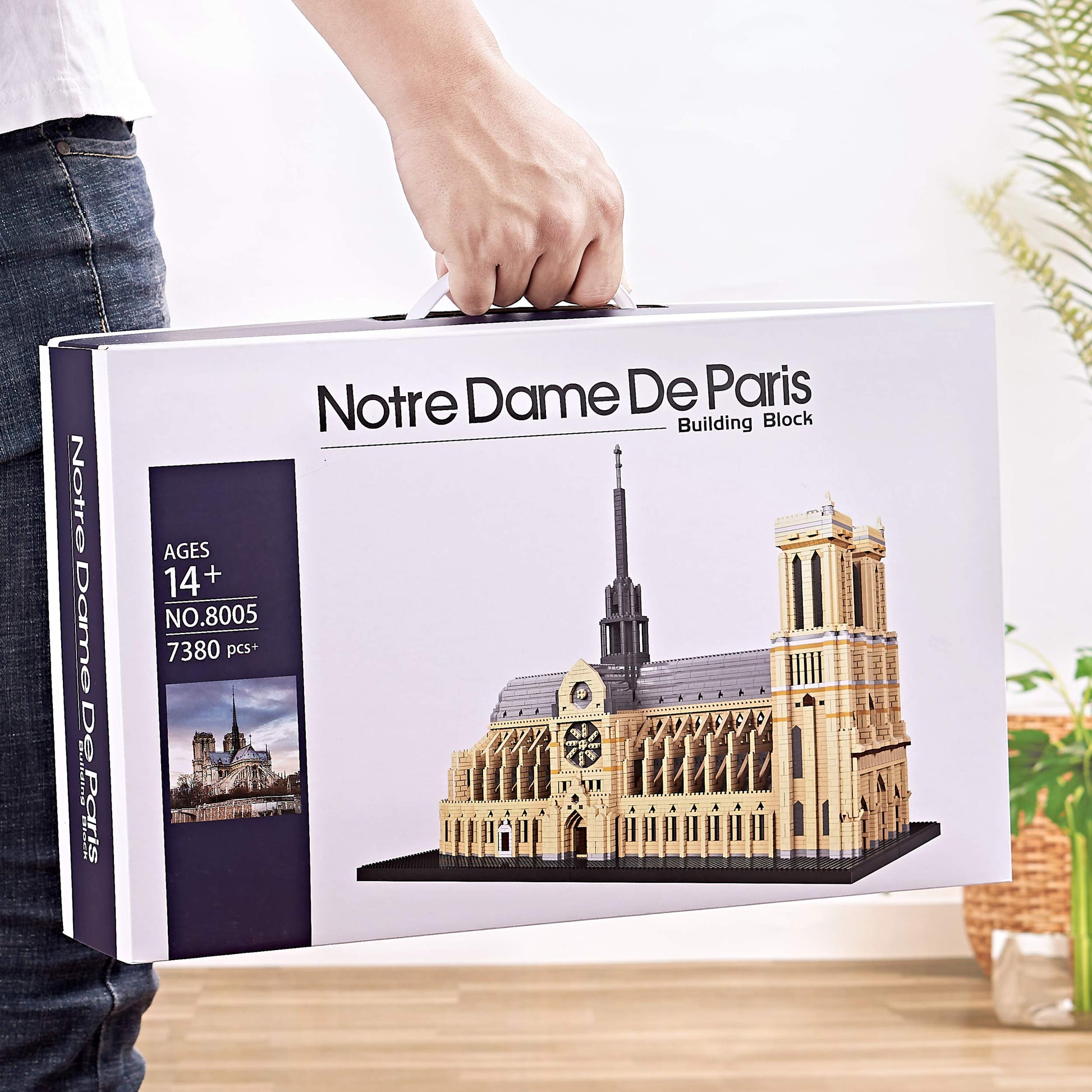 DOLBLOCK Notre Dame De Paris World Famous Micro Building Blocks Collection Model Architecture Sets for Adults 7380 PCS, Ideas DIY Mini Bricks Toy