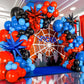 ALL-IN-1 Spider Balloon Arch Kit with BONUS Starburst for Spidy Birthday Decorations - Red Blue Spider Balloons for Spidy Man Party Decorations